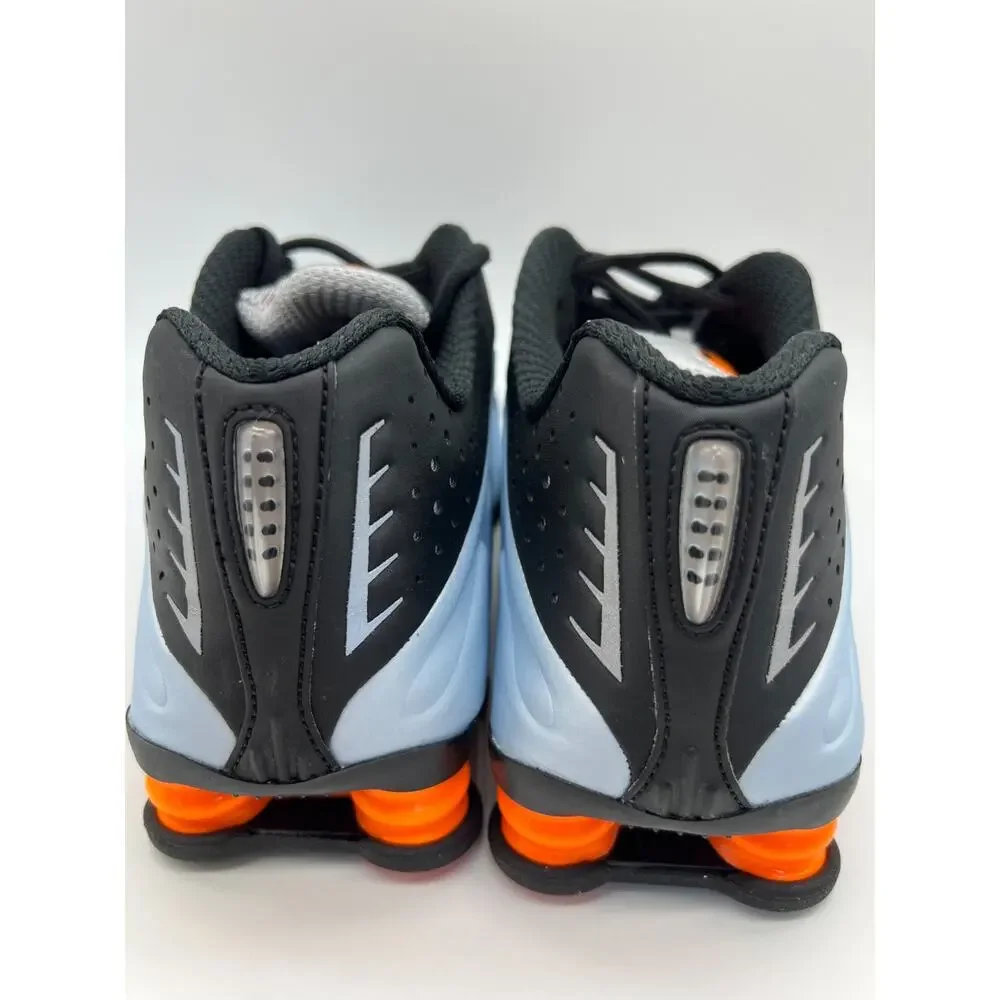 Nike Shox R4 Blue Tint Total Orange Women’s Size 8.5 AR3565-401 New.